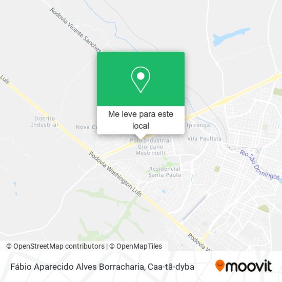 Fábio Aparecido Alves Borracharia mapa