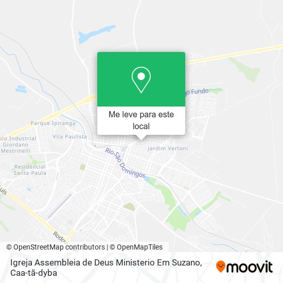 Igreja Assembleia de Deus Ministerio Em Suzano mapa