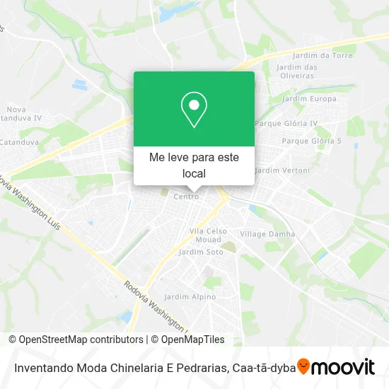 Inventando Moda Chinelaria E Pedrarias mapa