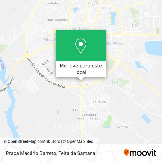 Praça Macário Barreto mapa