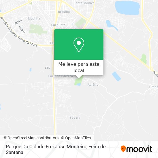 Parque Da Cidade Frei José Monteiro mapa