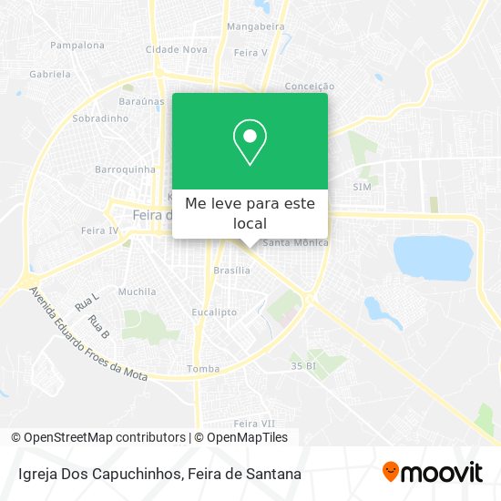 Igreja Dos Capuchinhos mapa