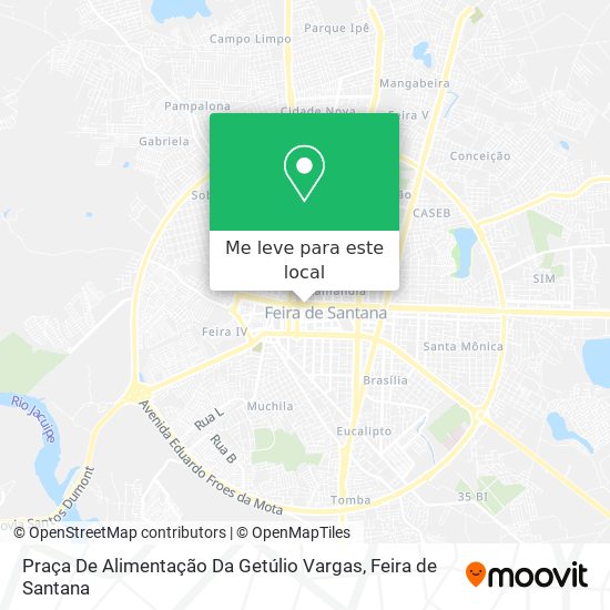 Praça De Alimentação Da Getúlio Vargas mapa