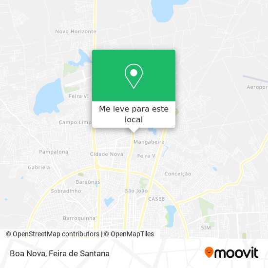 Boa Nova mapa