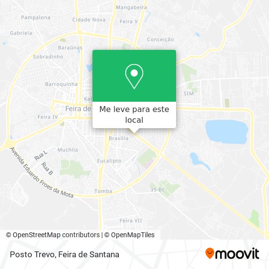 Posto Trevo mapa
