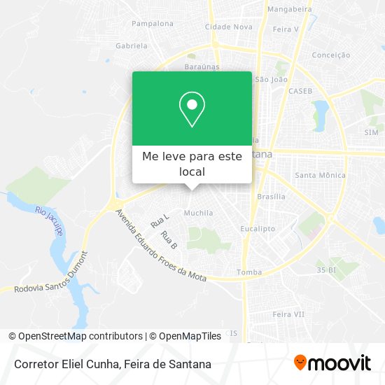 Corretor Eliel Cunha mapa