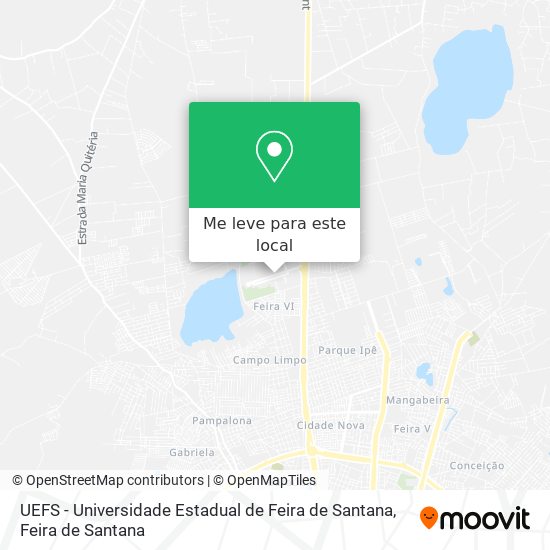 UEFS - Universidade Estadual de Feira de Santana mapa