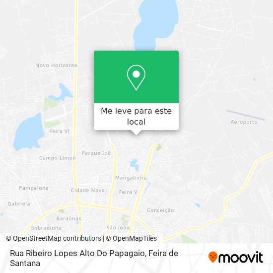 Rua Ribeiro Lopes Alto Do Papagaio mapa