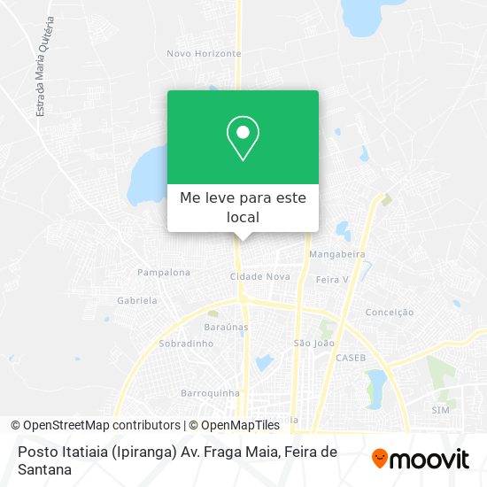 Posto Itatiaia (Ipiranga) Av. Fraga Maia mapa