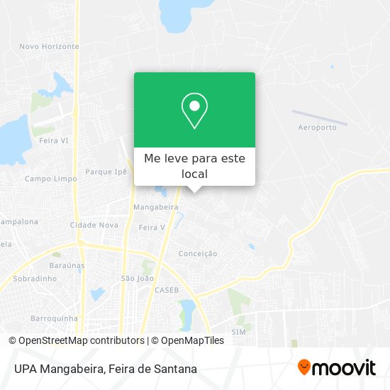 UPA Mangabeira mapa