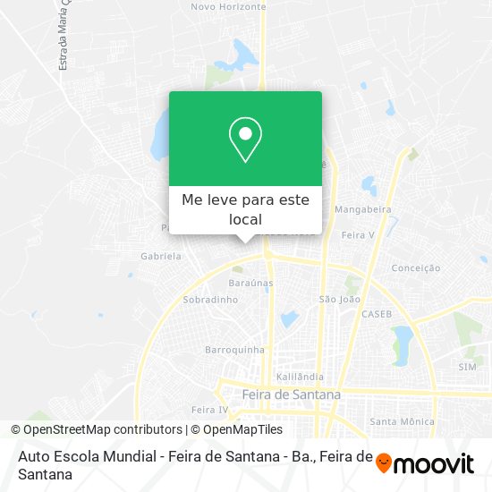 Auto Escola Mundial - Feira de Santana - Ba. mapa