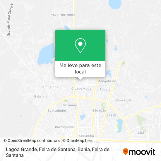 Lagoa Grande, Feira de Santana, Bahia mapa