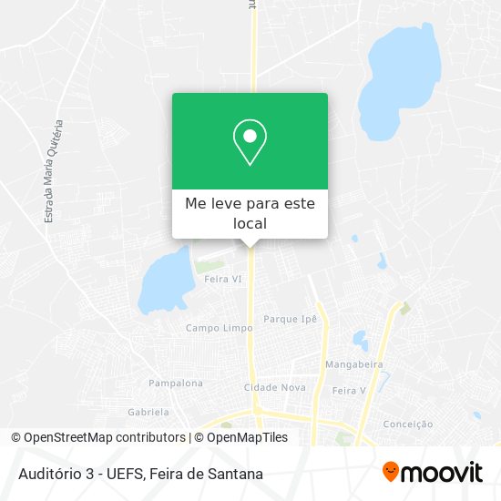 Auditório 3 - UEFS mapa