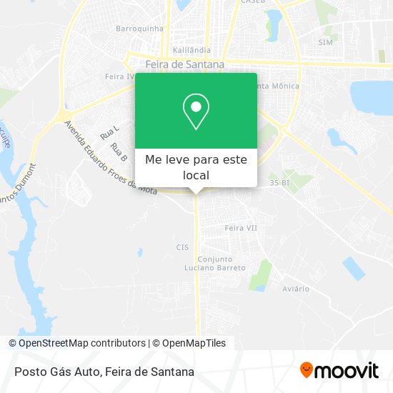 Posto Gás Auto mapa