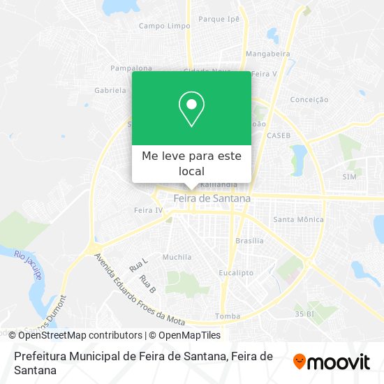 Prefeitura Municipal de Feira de Santana mapa