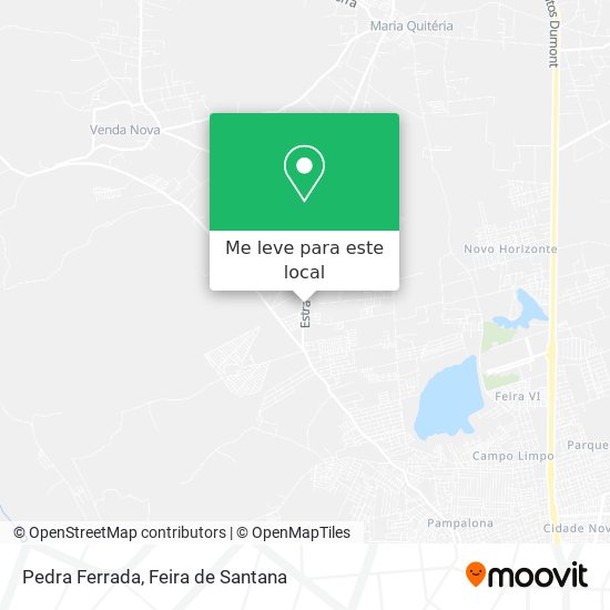 Pedra Ferrada mapa