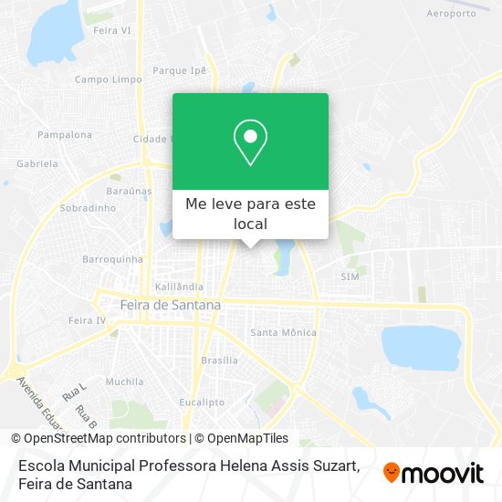 Escola Municipal Professora Helena Assis Suzart mapa