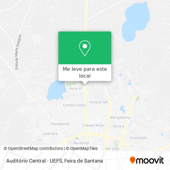 Auditório Central - UEFS mapa