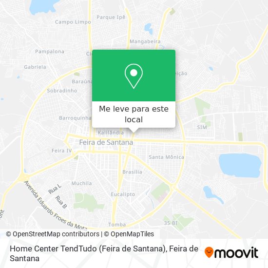 Home Center TendTudo (Feira de Santana) mapa