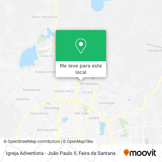 Igreja Adventista - João Paulo II mapa