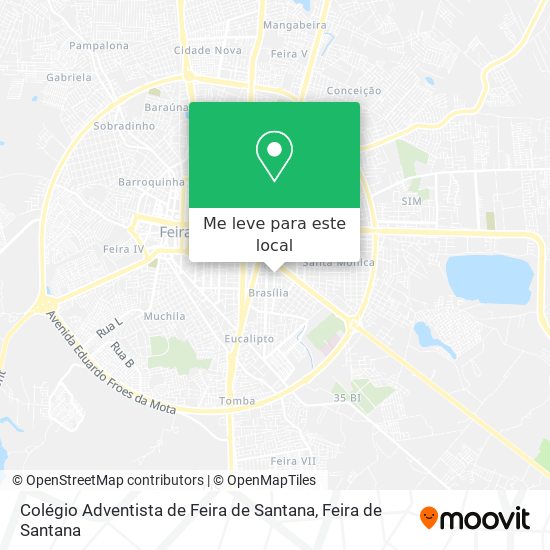 Colégio Adventista de Feira de Santana mapa
