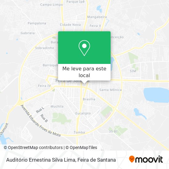 Auditório Ernestina Silva Lima mapa