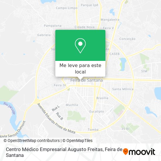 Centro Médico Empresarial Augusto Freitas mapa