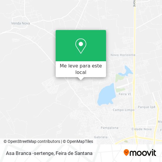 Asa Branca -sertenge mapa