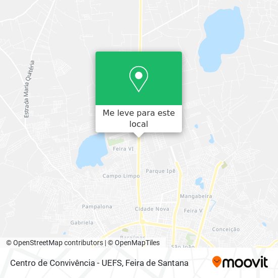 Centro de Convivência - UEFS mapa