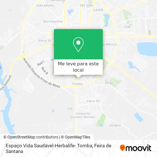 Espaço Vida Saudável-Herbalife- Tomba mapa
