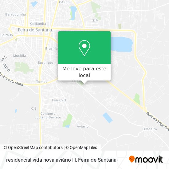 residencial vida nova aviário ||| mapa