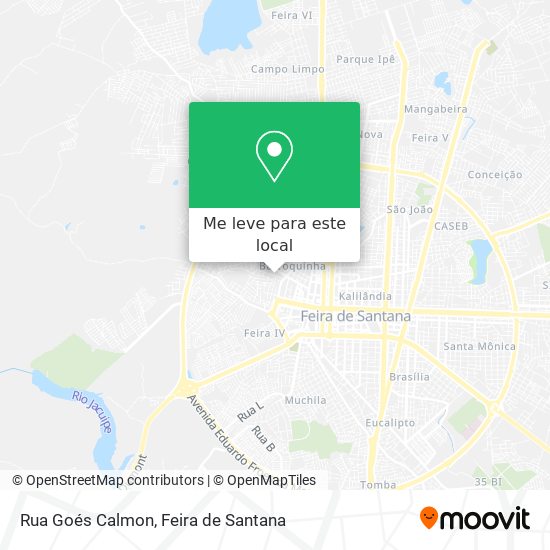 Rua Goés Calmon mapa