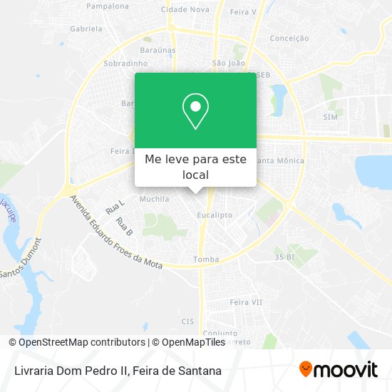 Livraria Dom Pedro II mapa