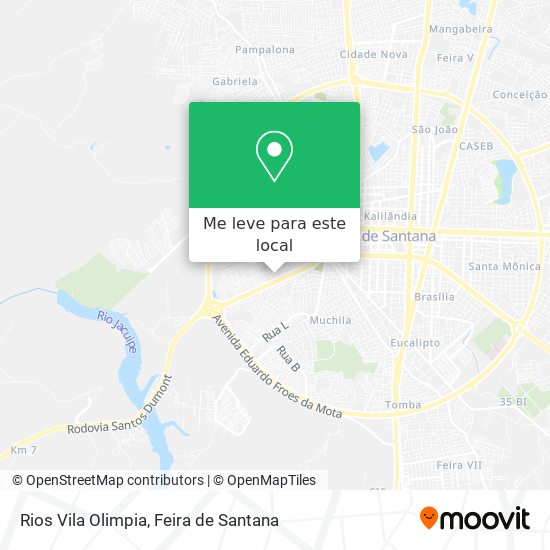 Rios Vila Olimpia mapa
