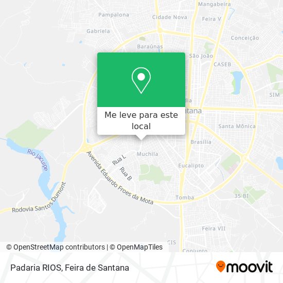 Padaria RIOS mapa