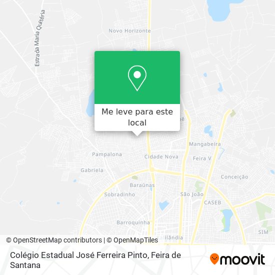 Colégio Estadual José Ferreira Pinto mapa