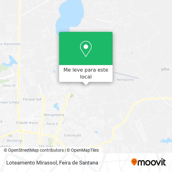 Loteamento Mirassol mapa