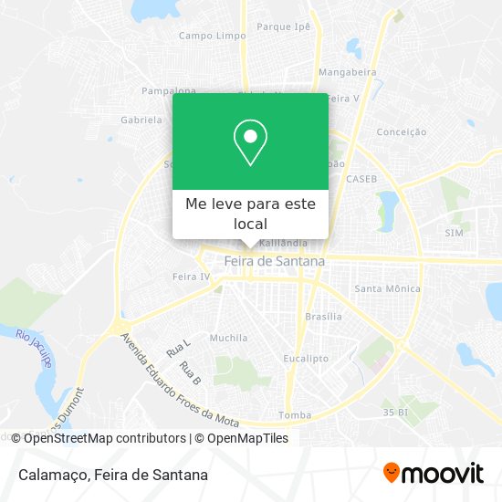 Calamaço mapa