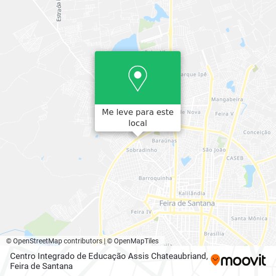Centro Integrado de Educação Assis Chateaubriand mapa