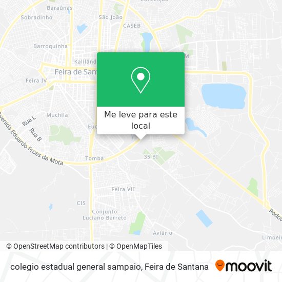 colegio estadual general sampaio mapa