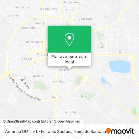 América OUTLET - Feira de Santana mapa