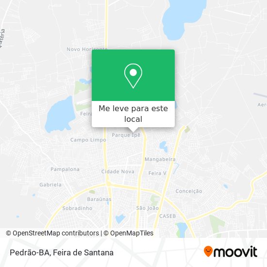Pedrão-BA mapa