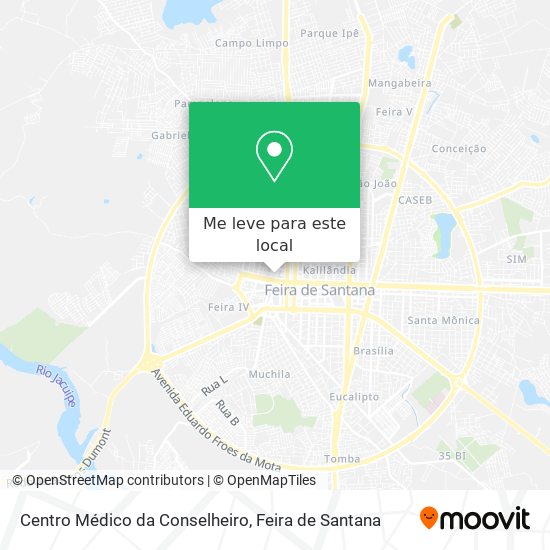 Centro Médico da Conselheiro mapa