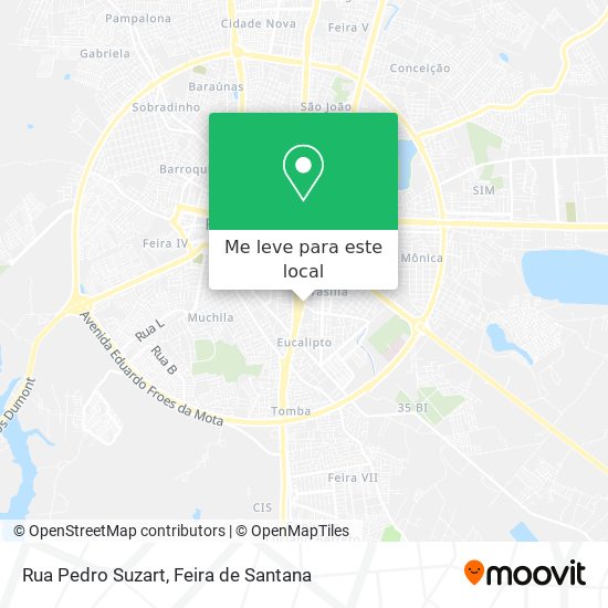 Rua Pedro Suzart mapa