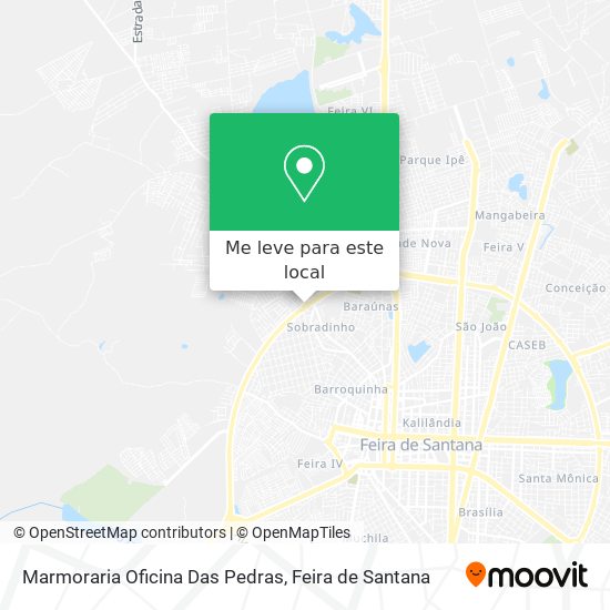 Marmoraria Oficina Das Pedras mapa