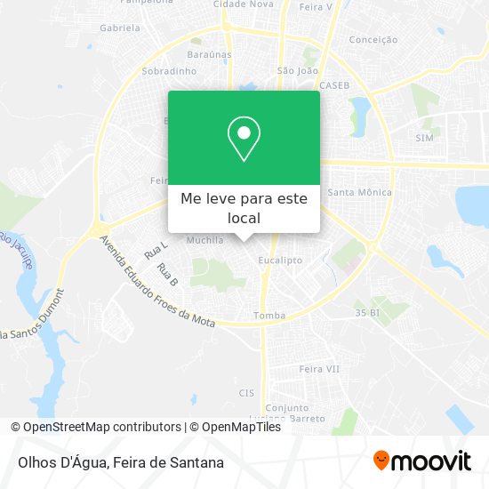 Olhos D'Água mapa