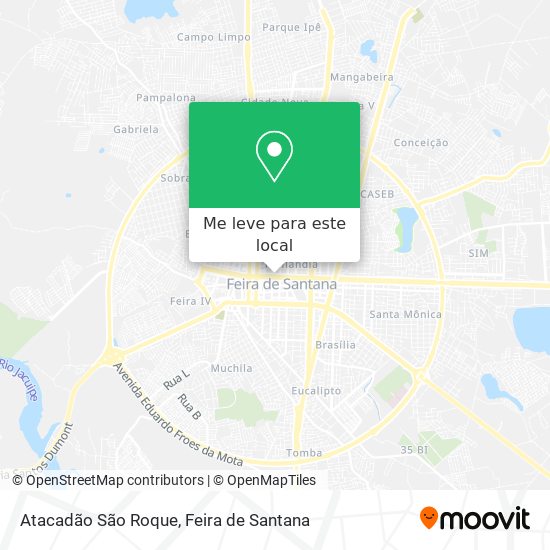 Atacadão São Roque mapa