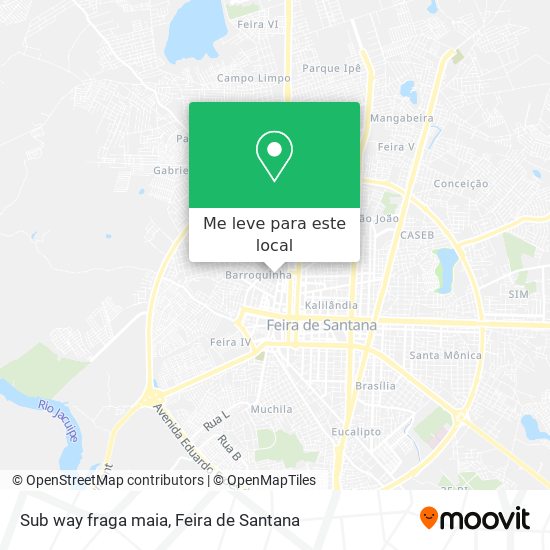 Sub way fraga maia mapa