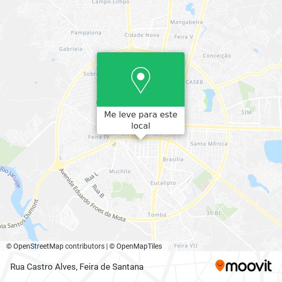 Rua Castro Alves mapa