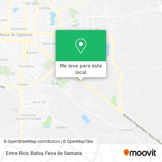 Entre Rios, Bahia mapa
